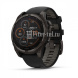 Умные часы Garmin Fenix 8 47mm Sapphire Solar Carbon Grey DLC Titanium с черным ремешком