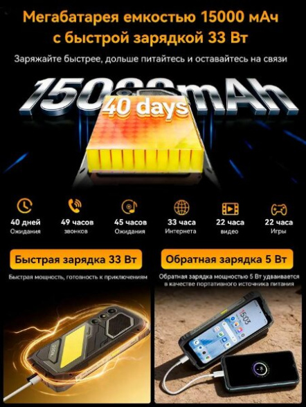 Смартфон Blackview Oscal Pilot 5 8/256Gb Black