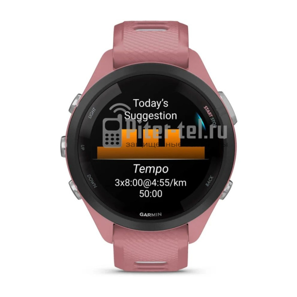 Умные часы Garmin Forerunner 265S с розовым ремешком