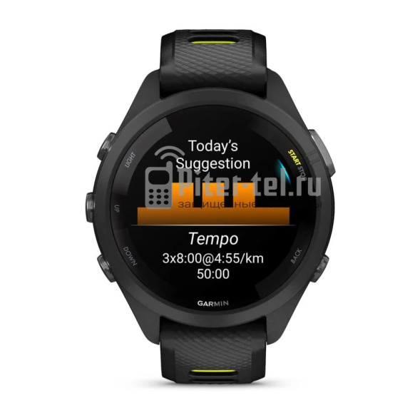 Умные часы Garmin Forerunner 265S с черным ремешком