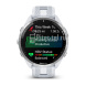 Умные часы Garmin Forerunner 965 белые, титановый безель, с белым ремешком
