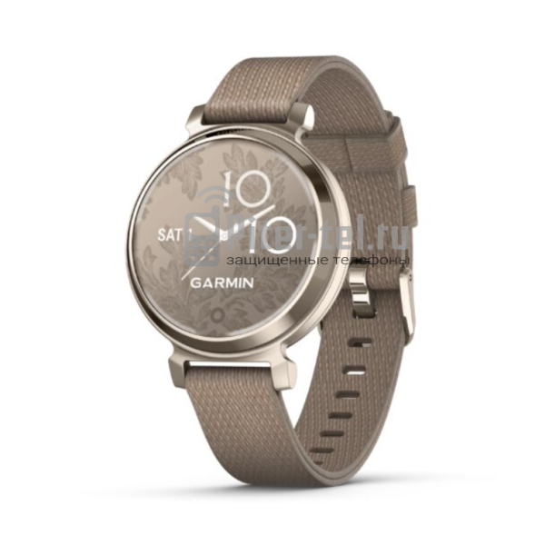 Умные часы Garmin Lily 2 Classic Cream Gold/Coffee Fabric с кофейным ремешком