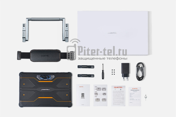 Планшет Oukitel RT8 6+6/256Gb Black с подставкой